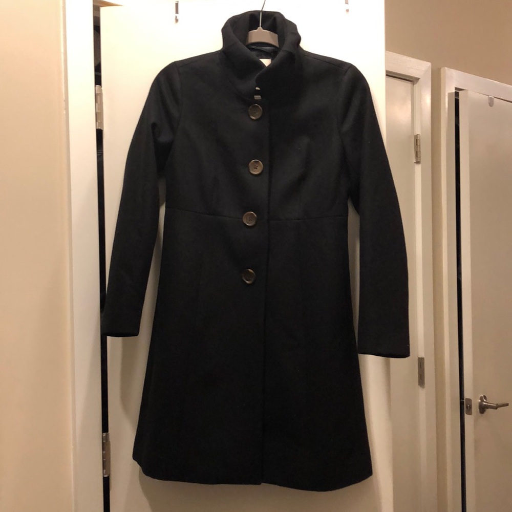 Jcrew Black fit and flare winter jacket